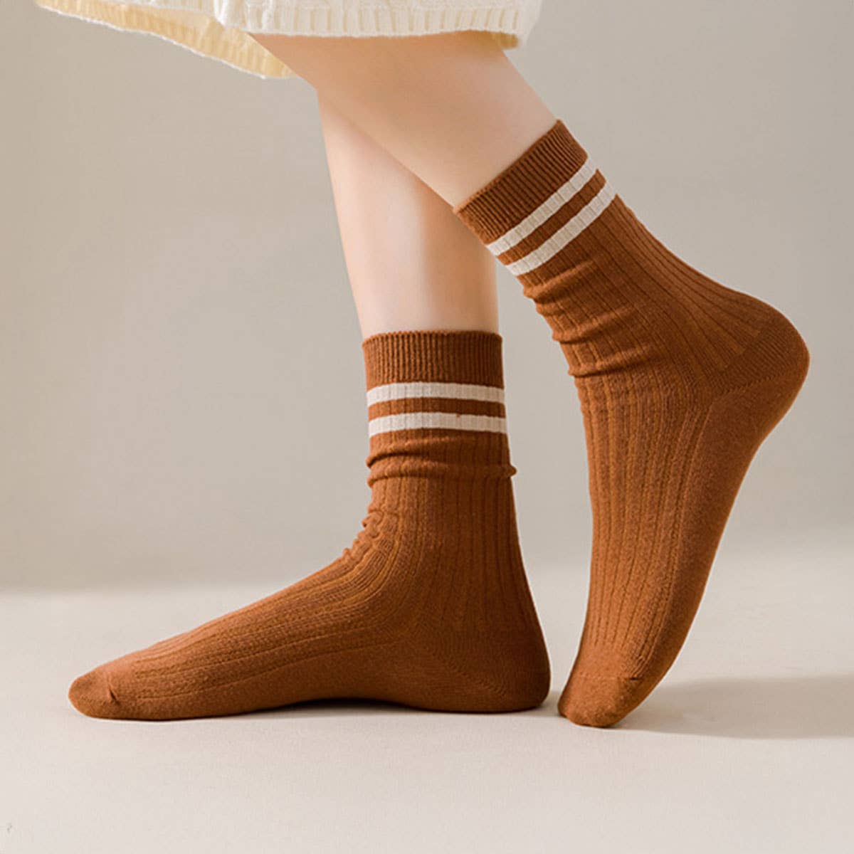 The Varsity Stripe Crew Socks