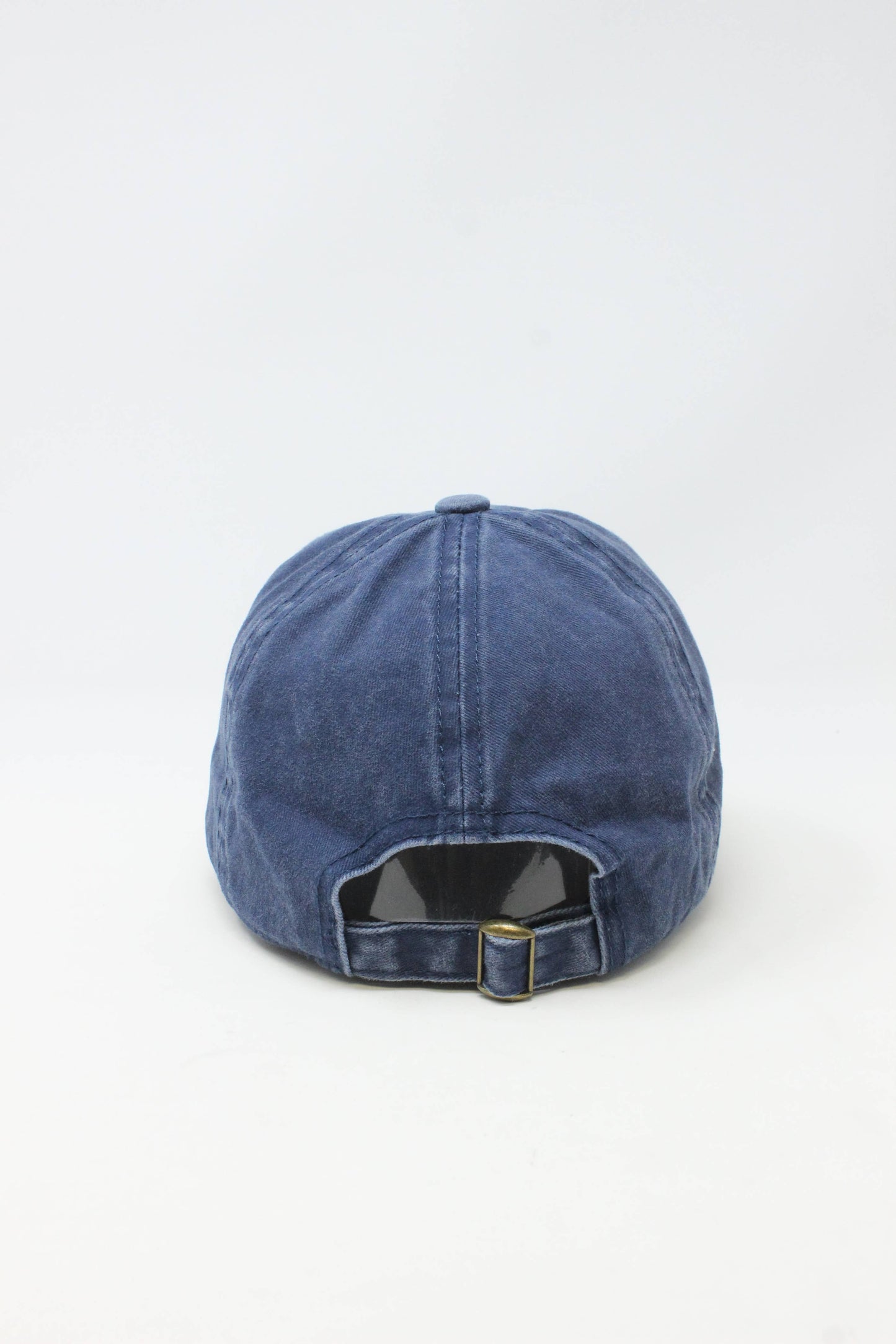 Navy Wave Embroidered Baseball Cap