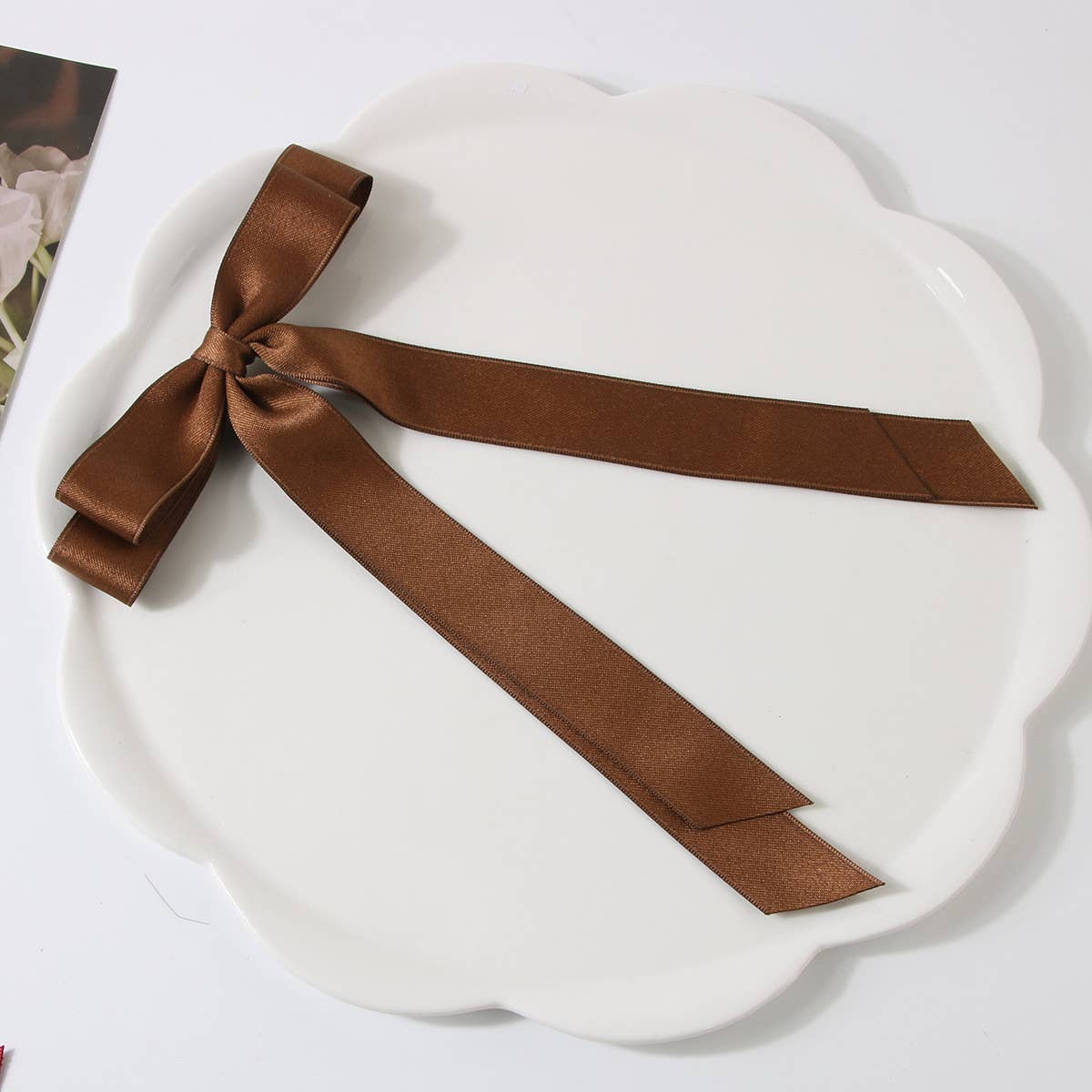 The Charlotte Satin Ribbon Bow