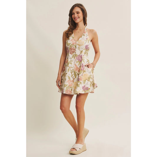 Ella Halter Neck Mini Dress