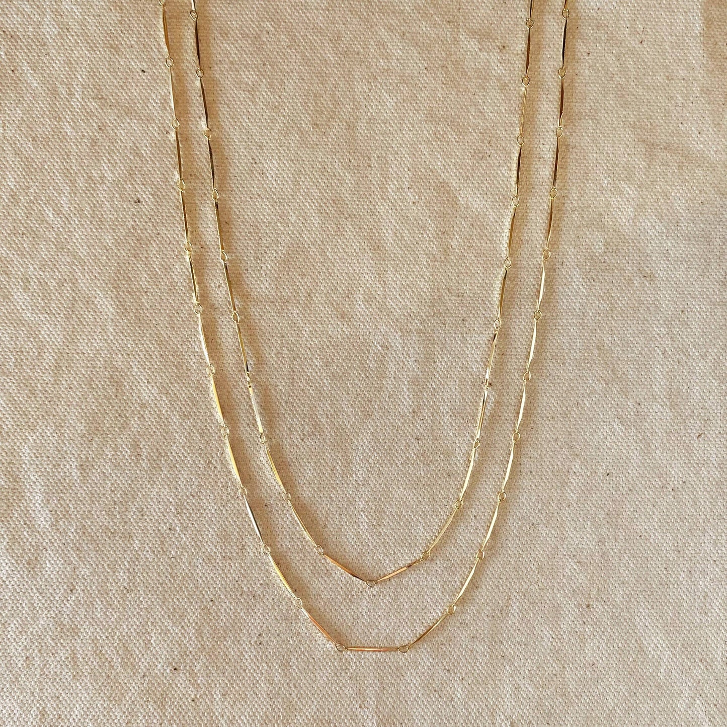 Diamond Cut Straw Chain