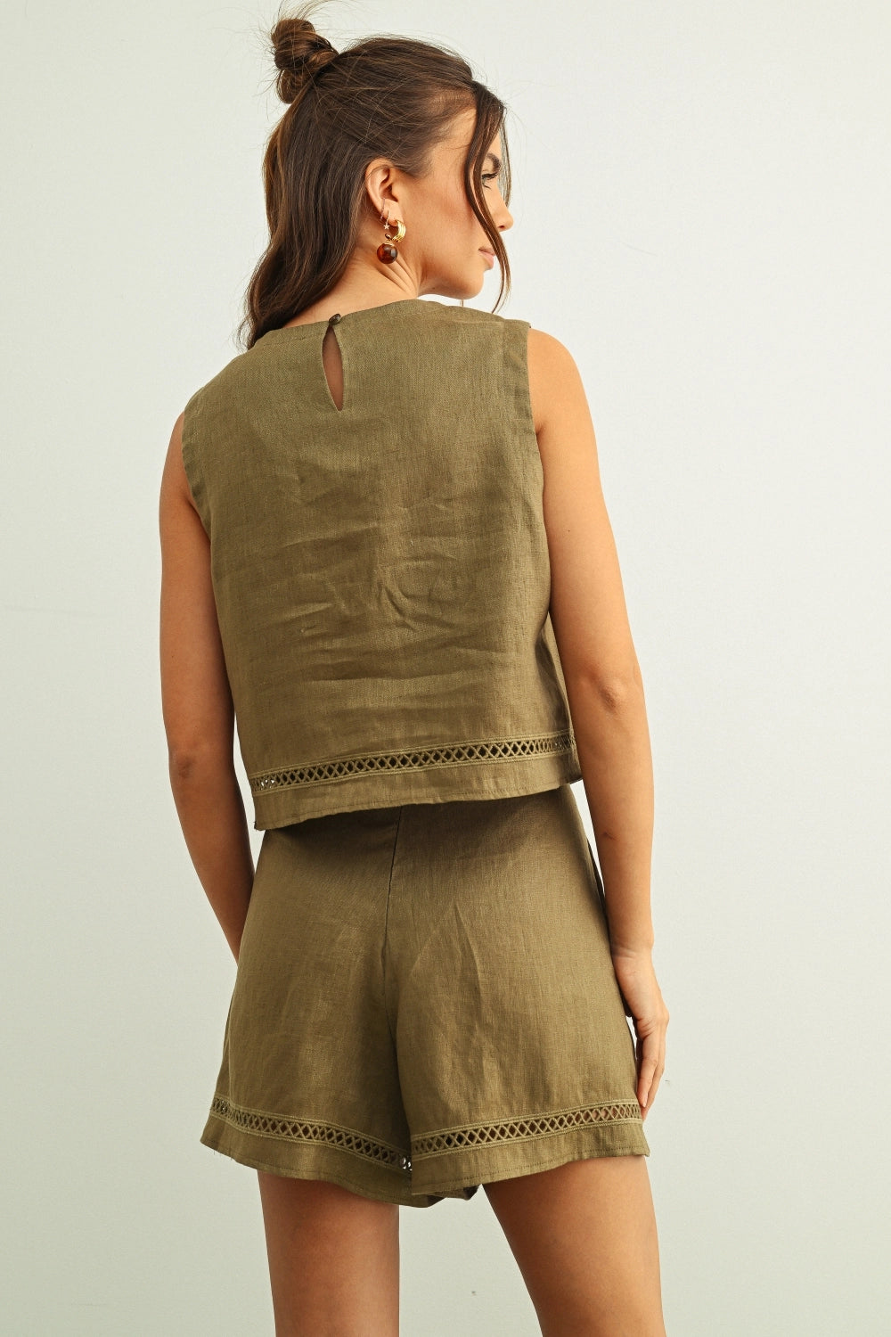 Opal Linen Top