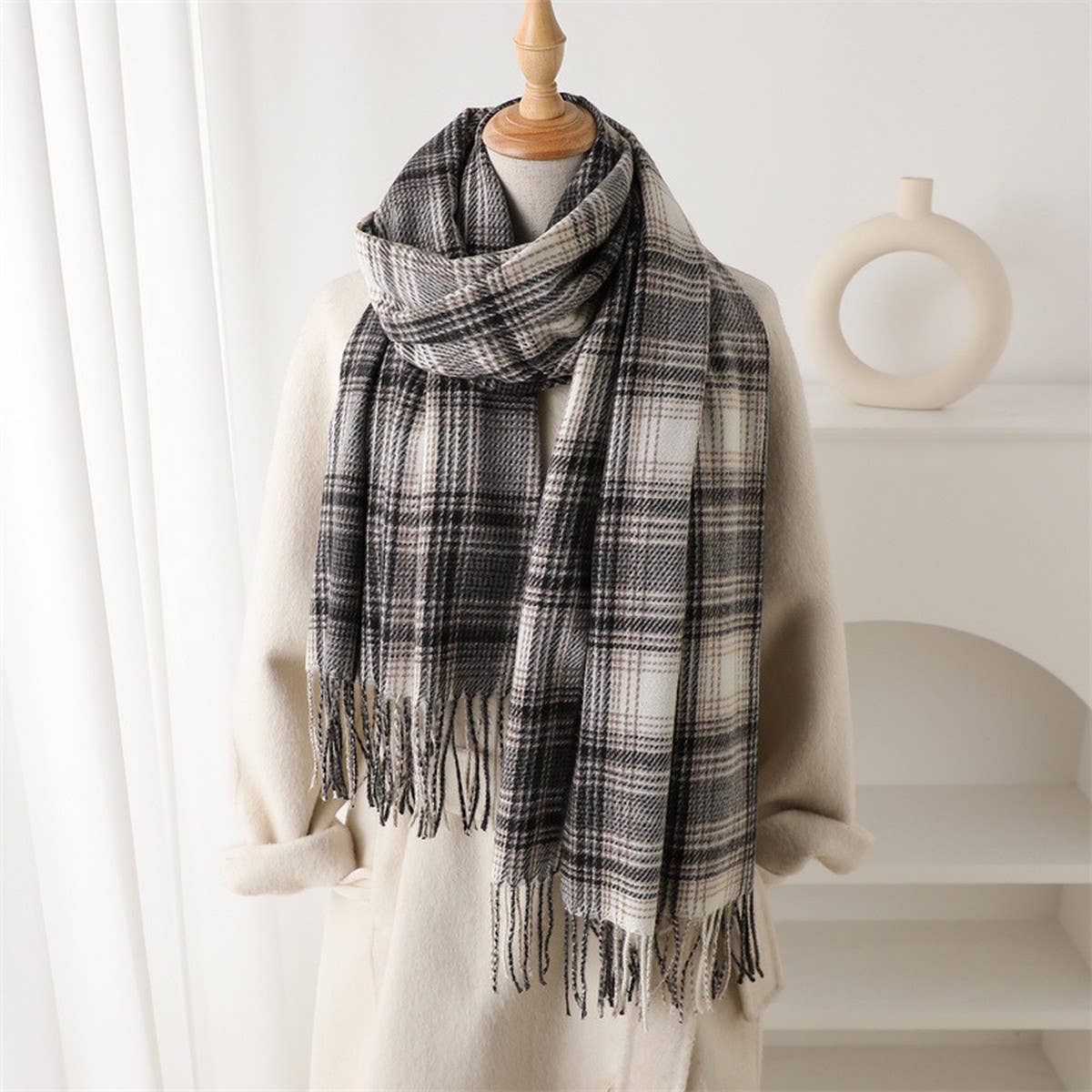 The Highland Plaid Blanket Scarf