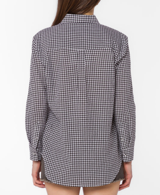 Adelynn Gingham Button-Up Shirt