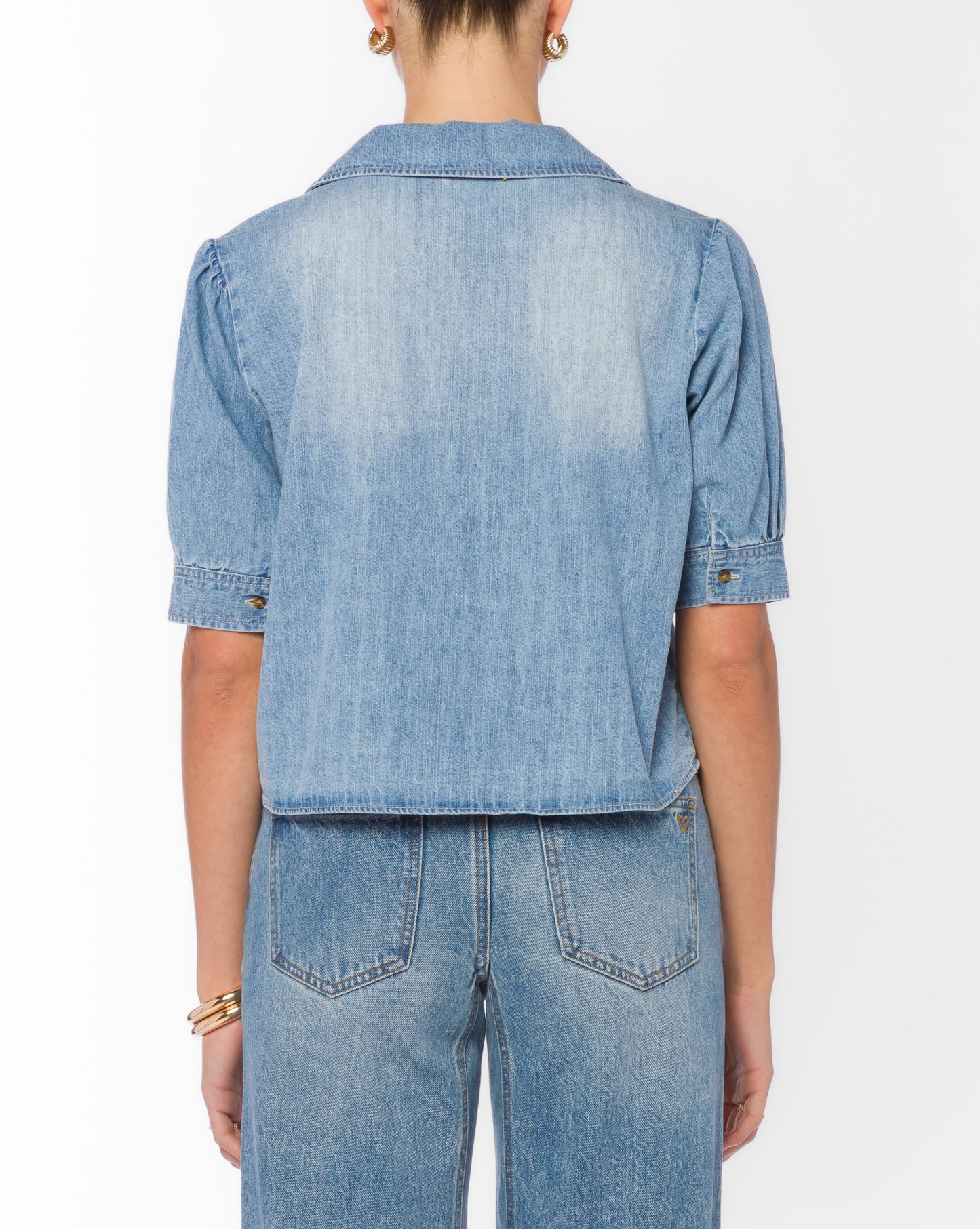 Babette Short Sleeve Puff Sleeve Shirt