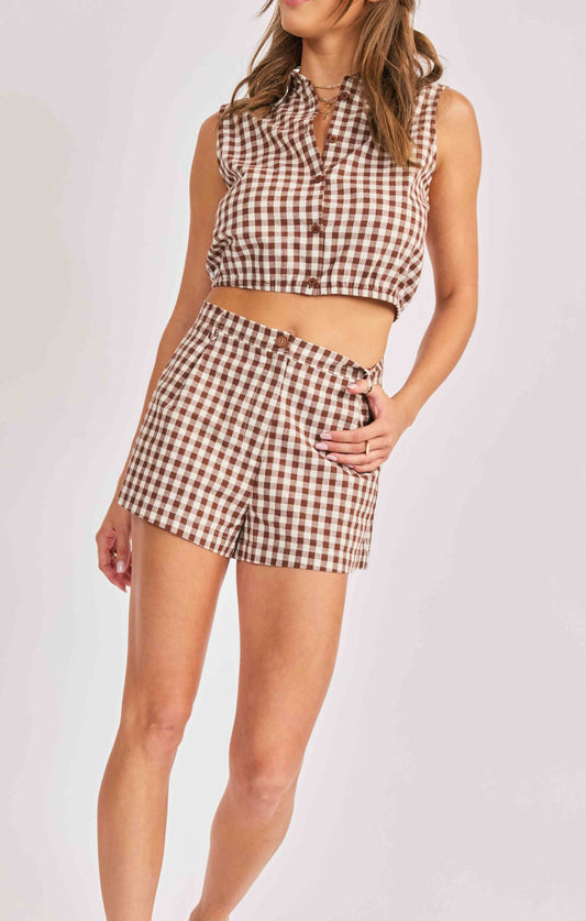 Mustang Gingham Shorts