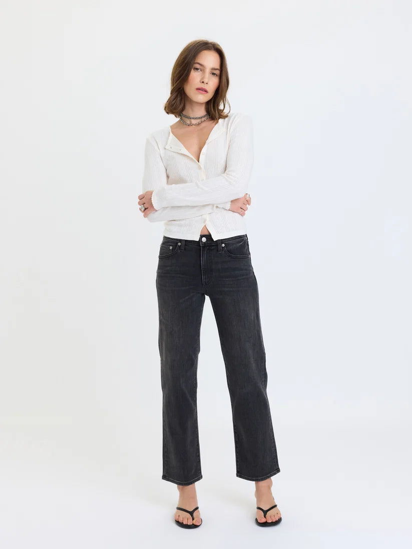 DAZE Rebel Ankle Mid Rise Ankle Slim Straight in Motion