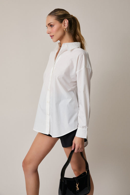 Fran White Button Up Shirt