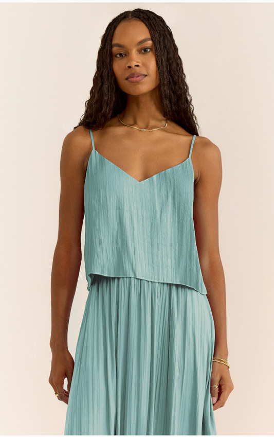 Fiore Crinkle Satin Tank