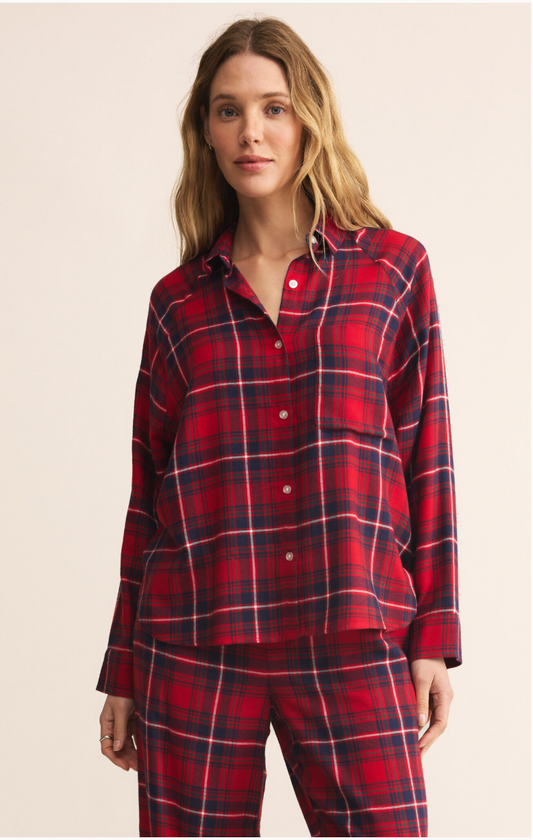 River Plaid Button Up