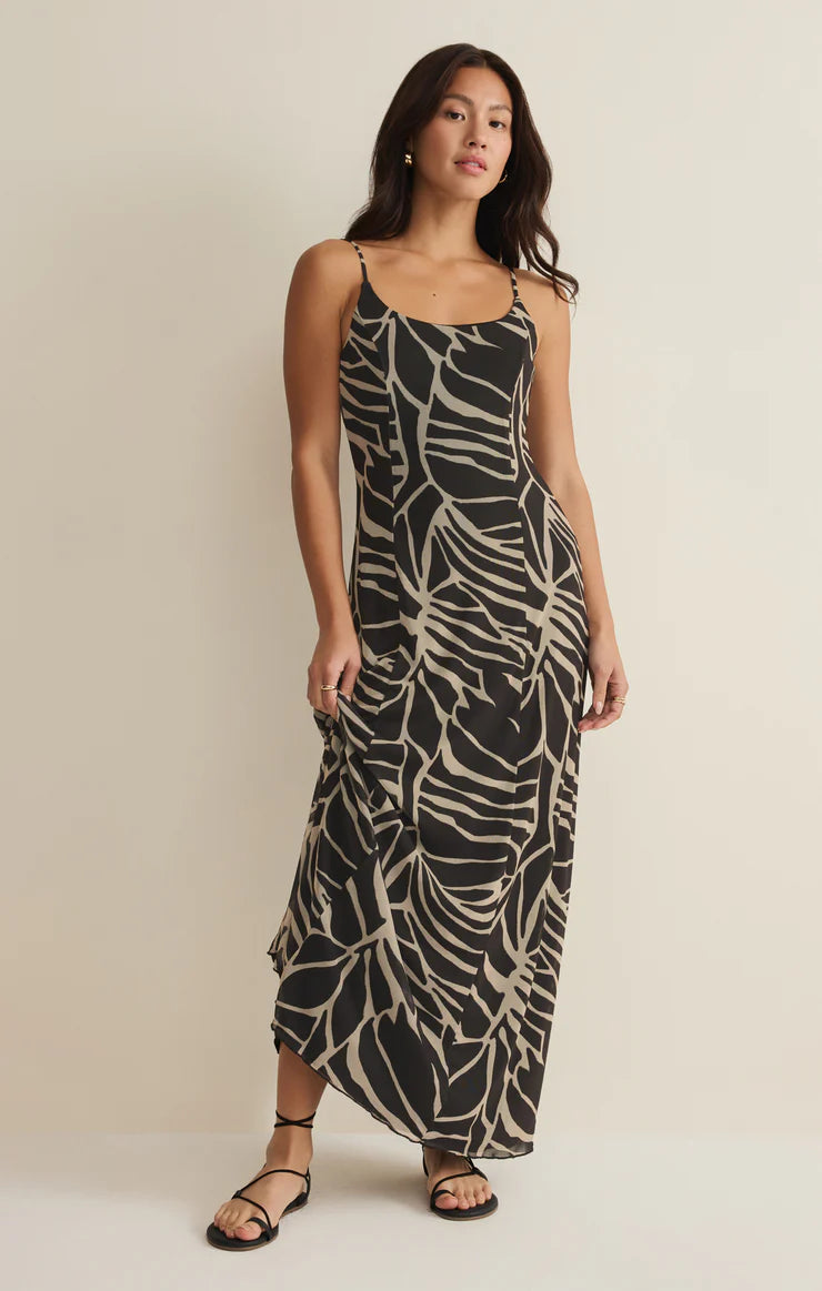 Z Supply Charisma Tova Palm Maxi Dress