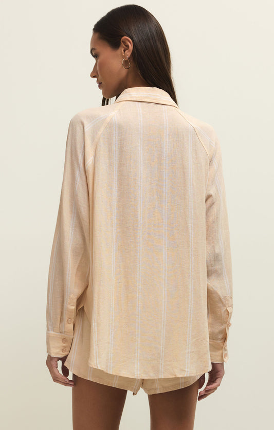 The Perfect Line Top in Custard