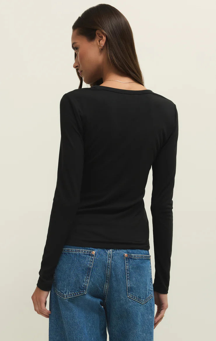 Z Supply Second Skin Crew Neck Long Sleeve