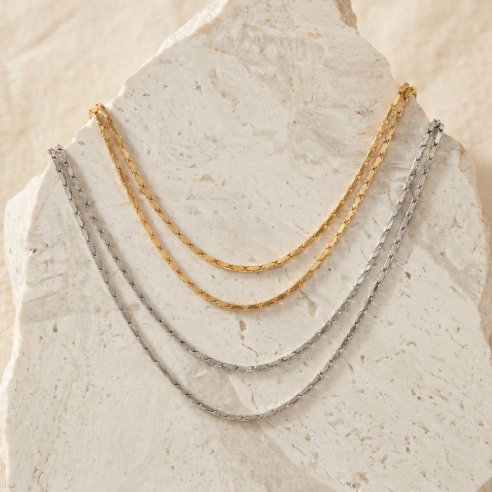 Dainty Layered Double Chain Necklace