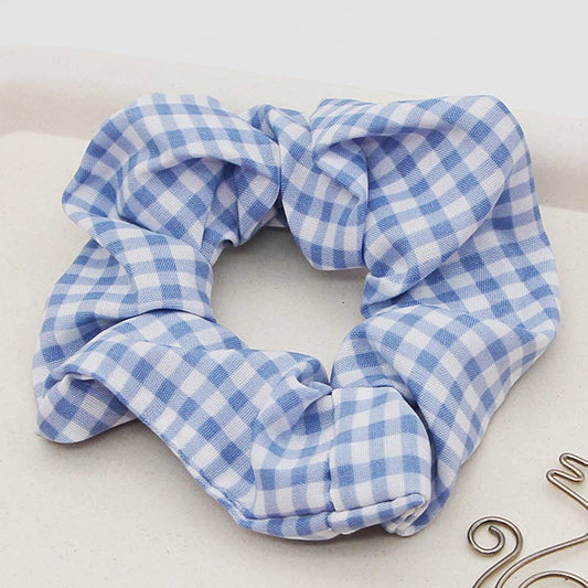 Blue Hair Scrunchies