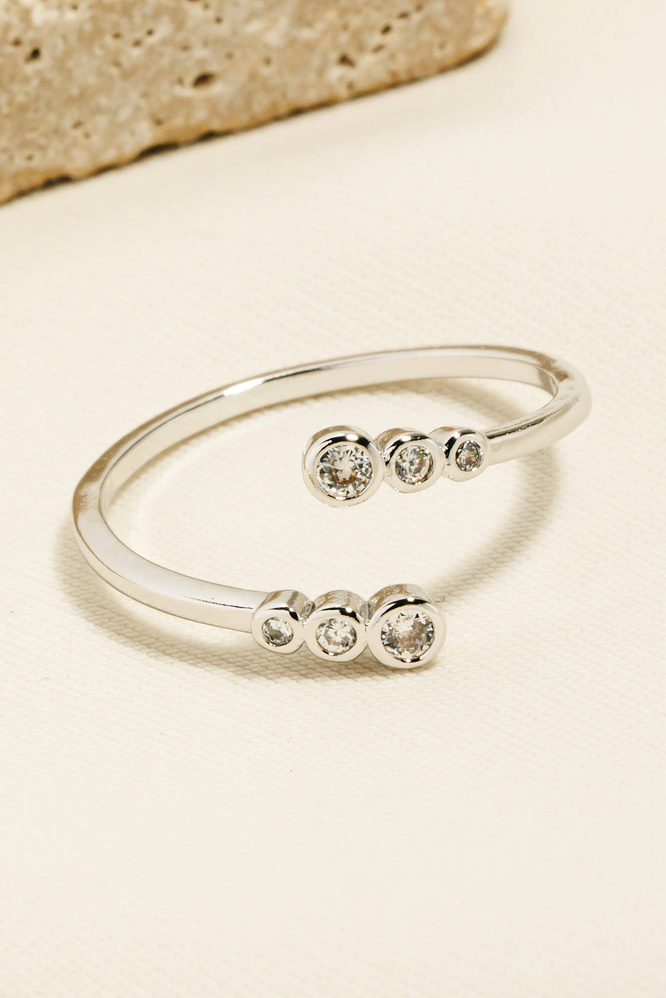 Studded Open Band Ring