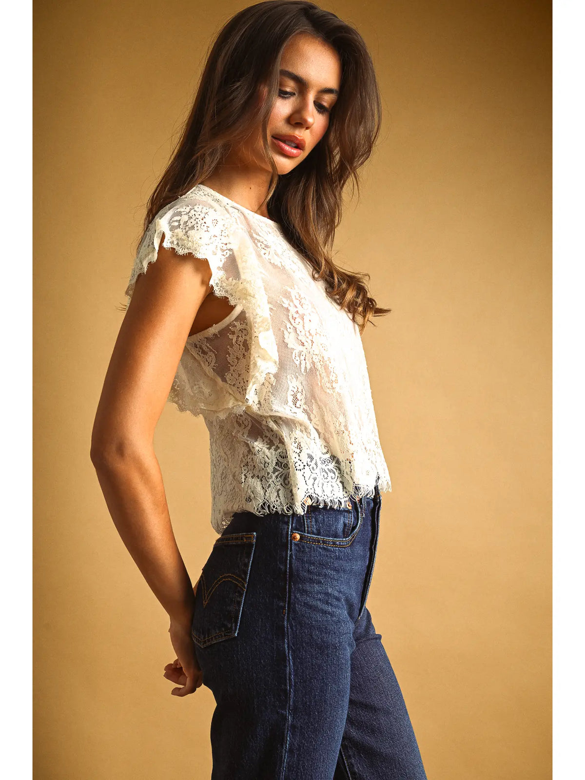 The Ivory Romance Top