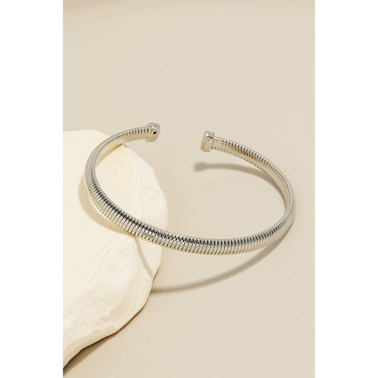 Solid Coiled Metallic Cuff
