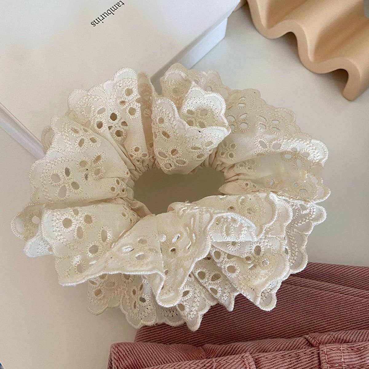 Eyelet Hair Scrunchie