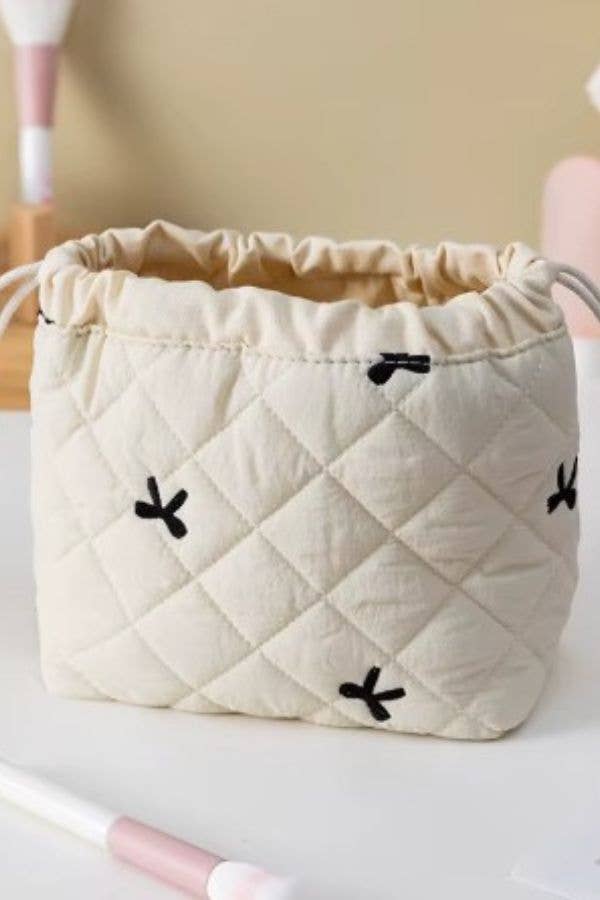 Quilted Drawstring Bag