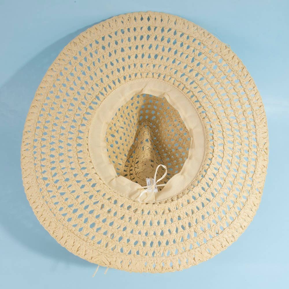 Straw Braid Floppy Sun Hat