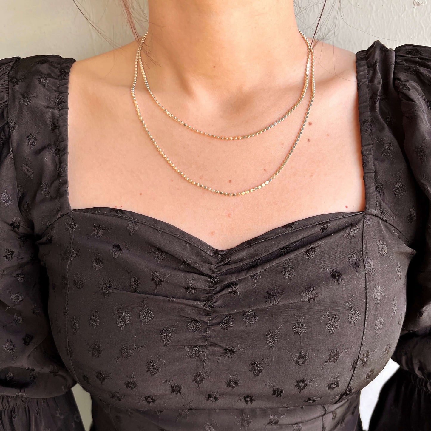 Flat Ball Chain Necklace