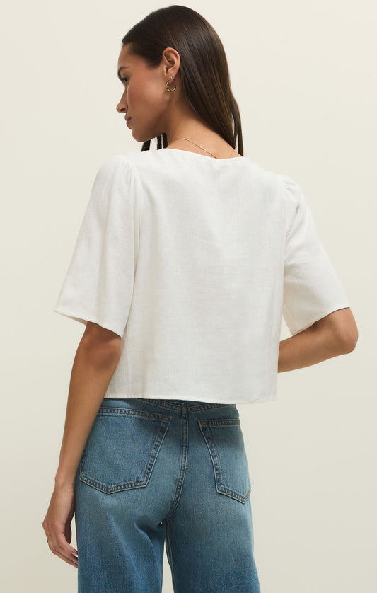 Z Supply La Belle Linen Top