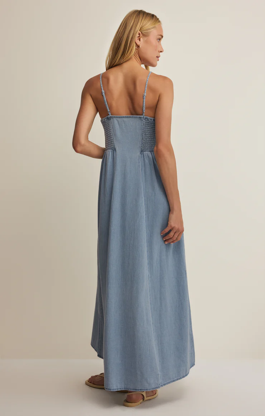 Z Supply Angel Eyes Chambray Midi Dress