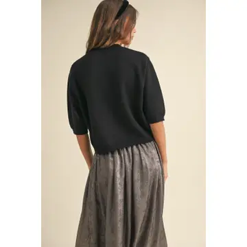 Short Sleeve Sweater Top