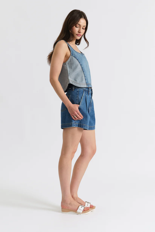 Daze Coronado Pleated Short in Montage