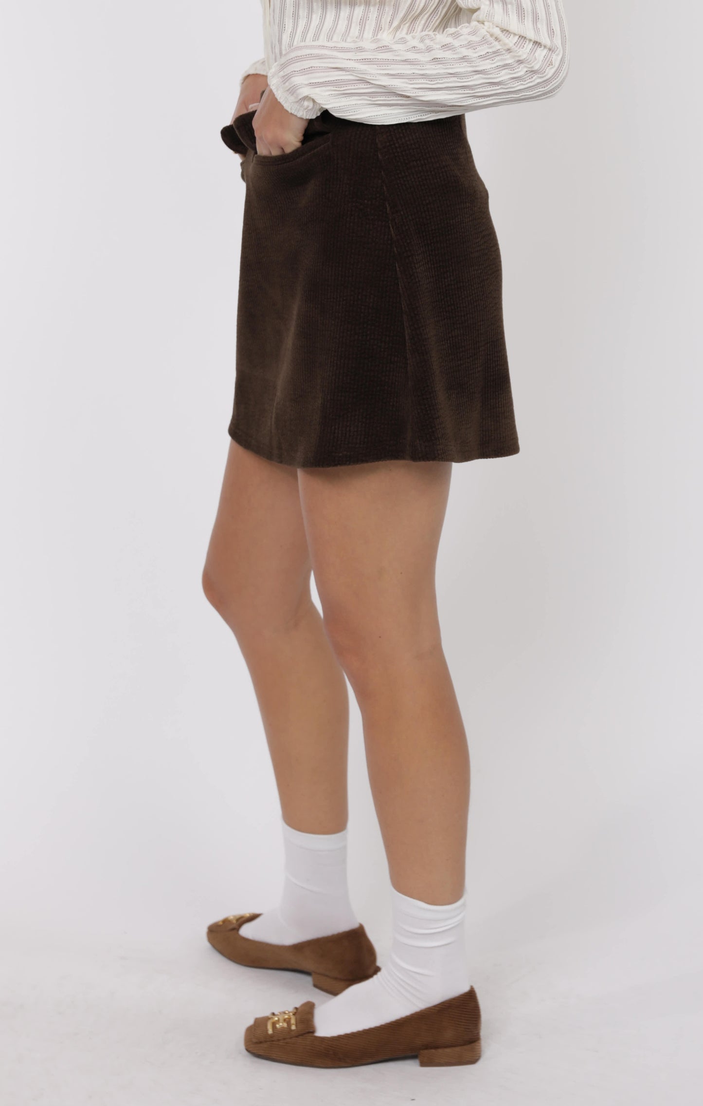 Mystique Cord Mini Skirt