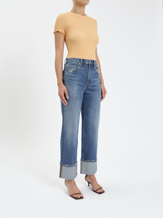 Eastside High Rise Cuffed Denim in Crush Hour