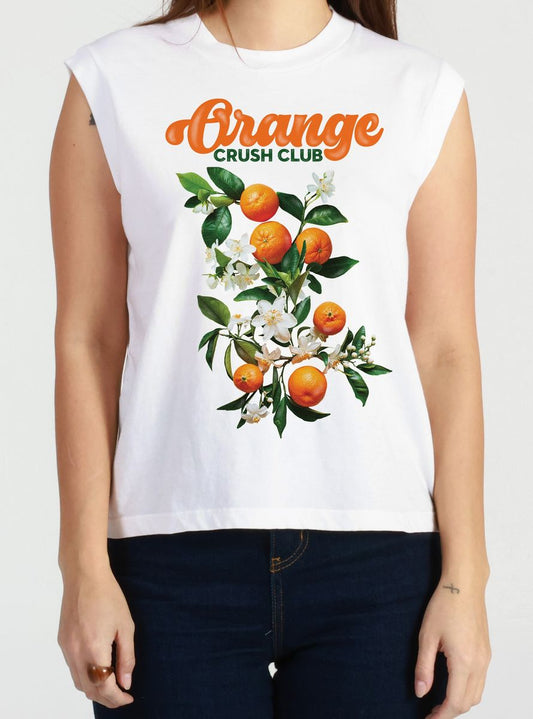 Orange Crush Graphic Tank