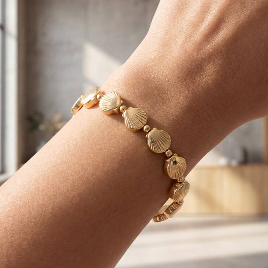 Golden Shore Shell Bracelet