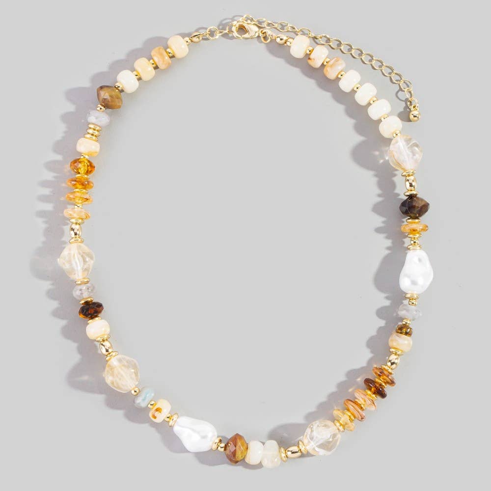 Intricate Mixed Beaded Necklace