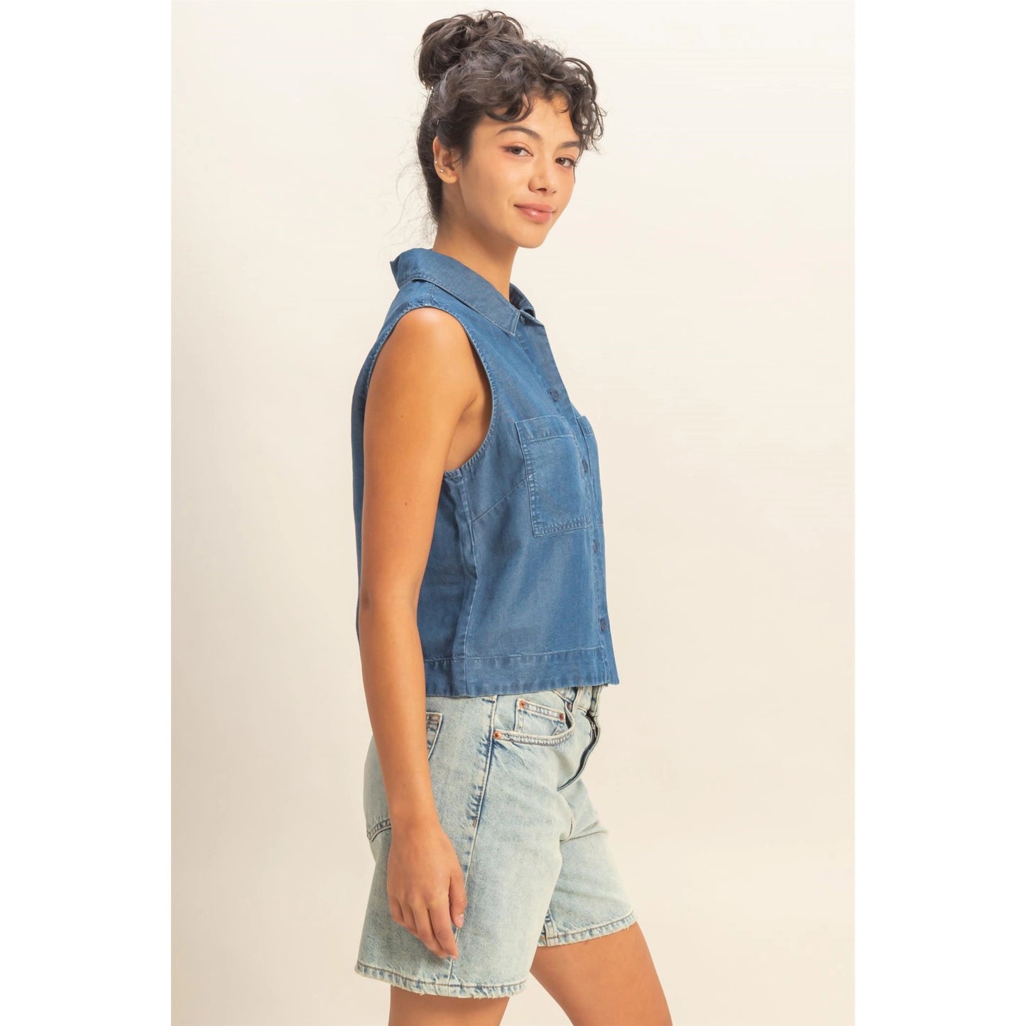 Celine Button Up Top
