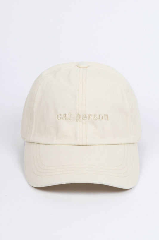 Cat Person Baseball Cap