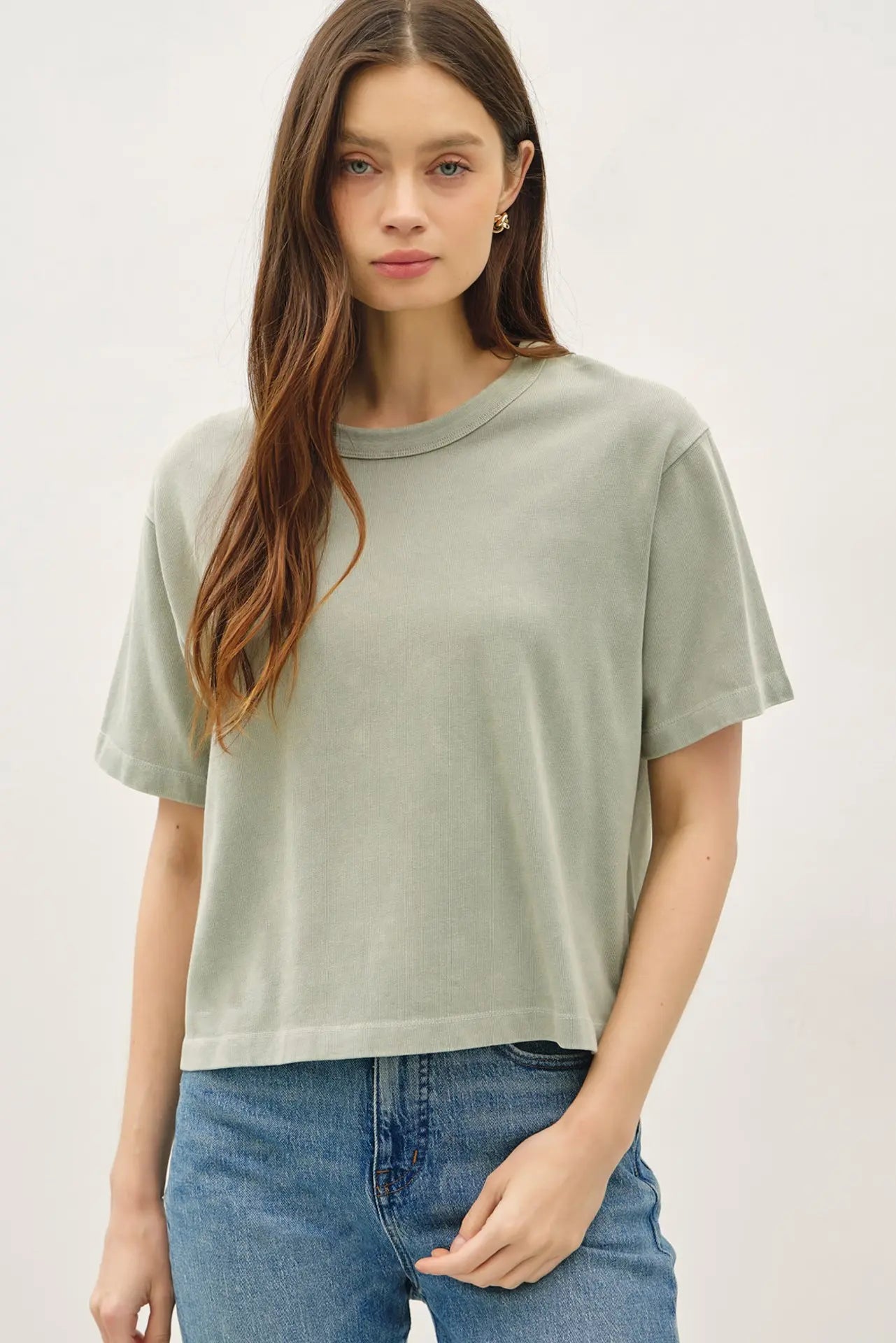Crewneck Cropped Tee