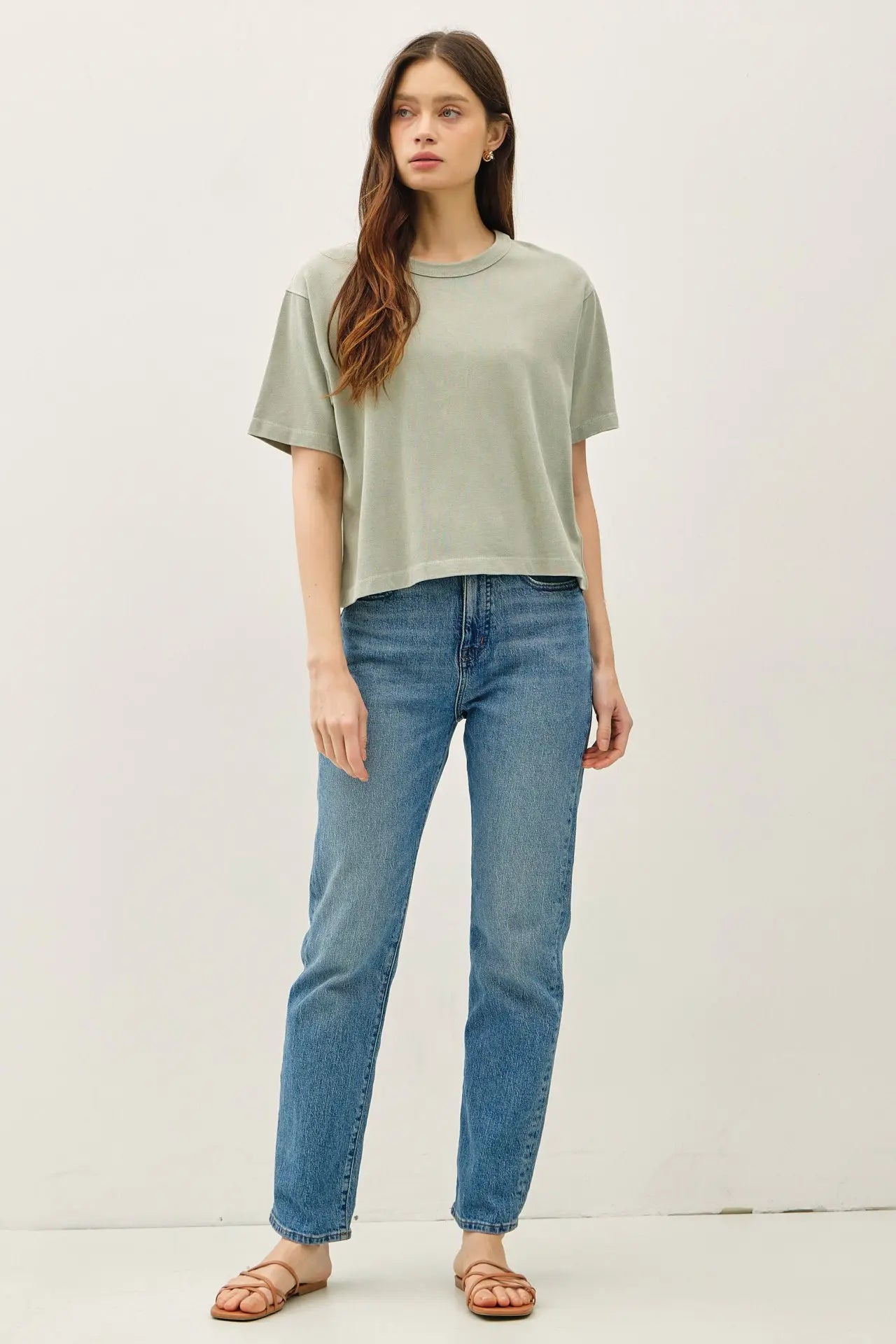 Crewneck Cropped Tee