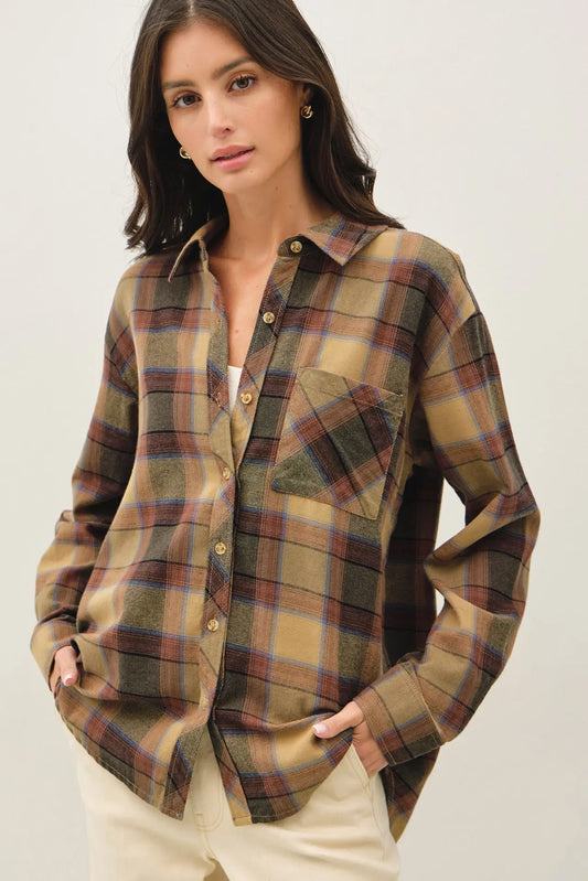 Sunset Plaid Flannel