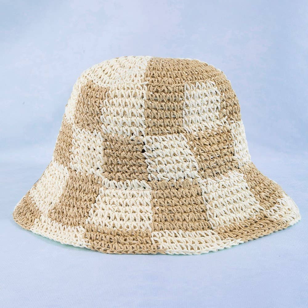 Golden Hour Check Bucket Hat