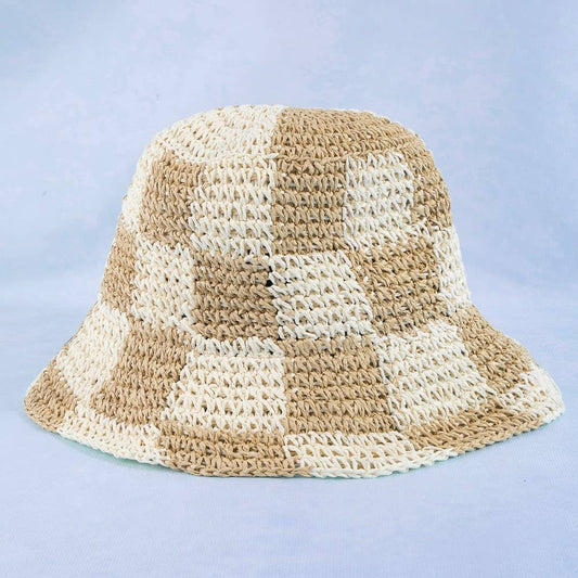 Golden Hour Check Bucket Hat