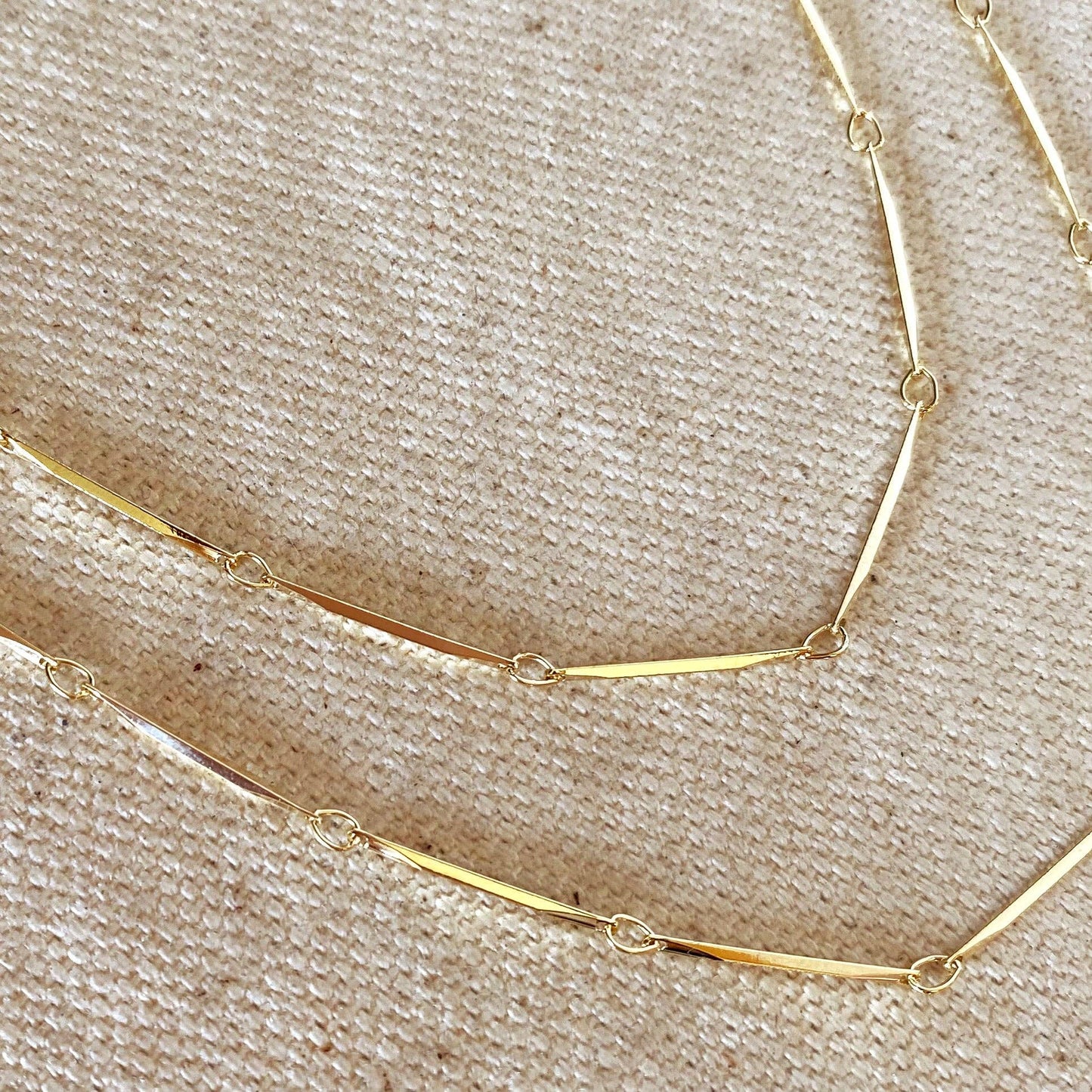 Diamond Cut Straw Chain