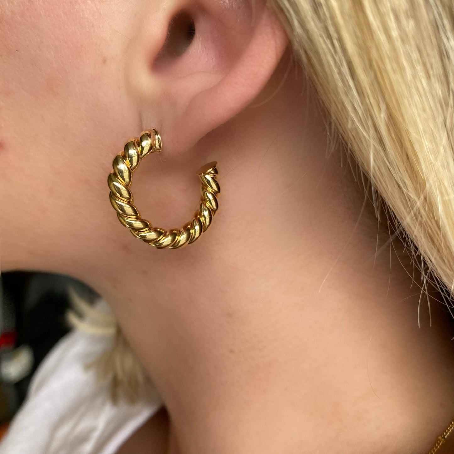 Croissant Hoop Earrings