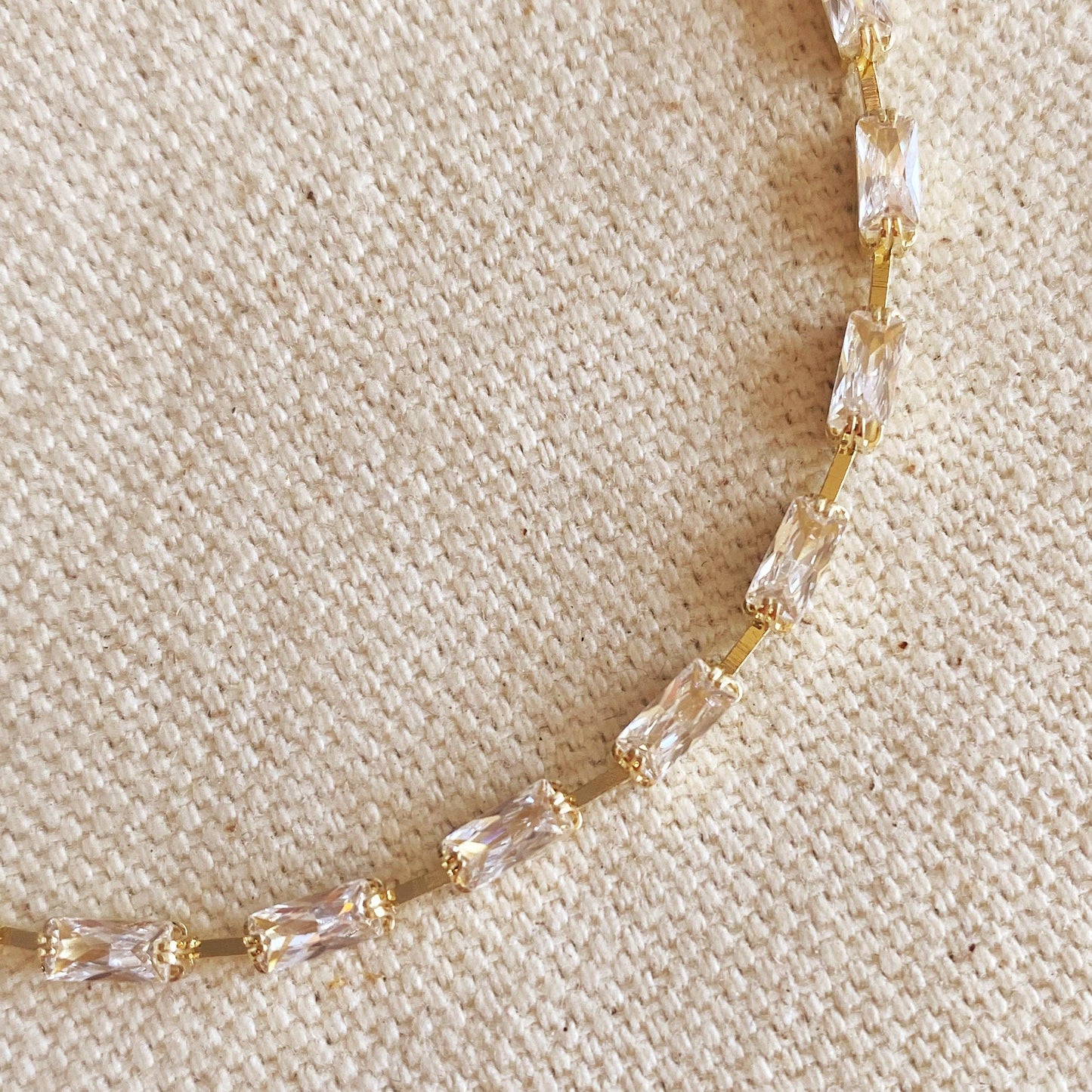 Sideway Baguette Tennis Bracelet