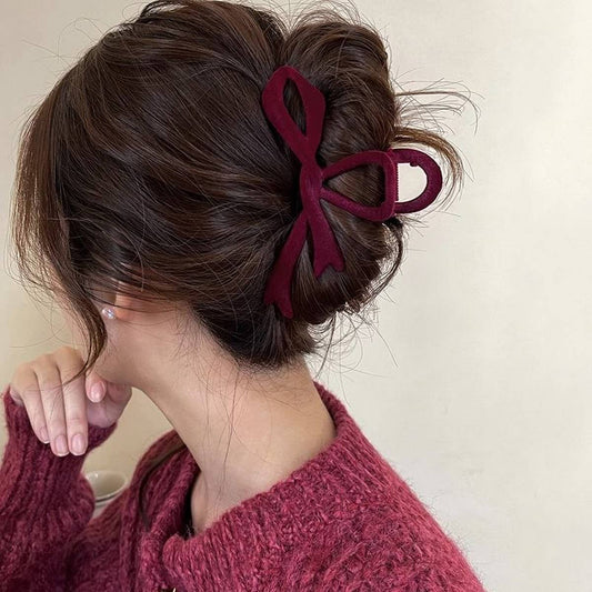 The Colette Velvet Bow Clip