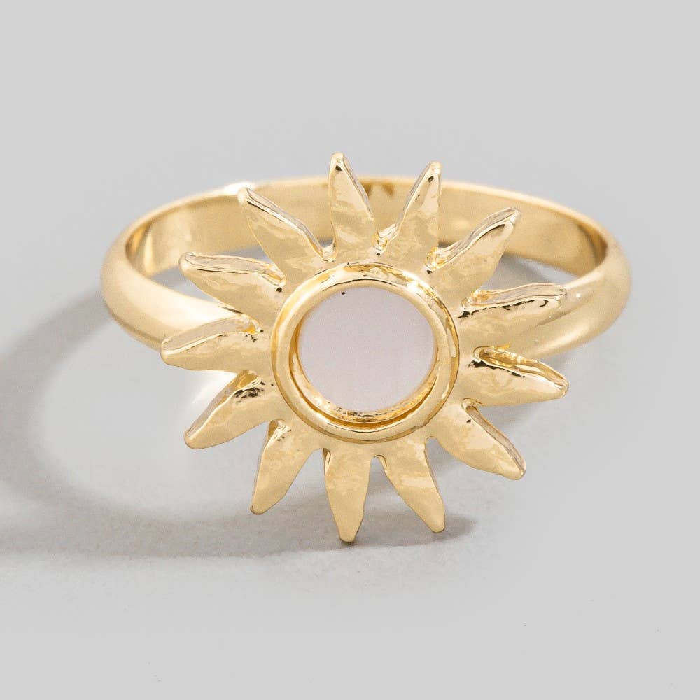 Golden Sunburst Ring