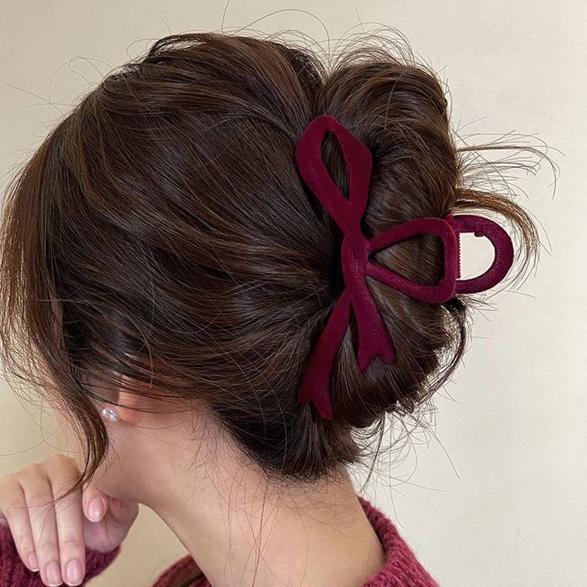 The Colette Velvet Bow Clip