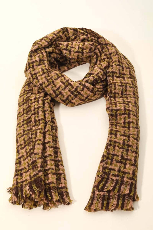 Pattern Winter Oblong Scarf