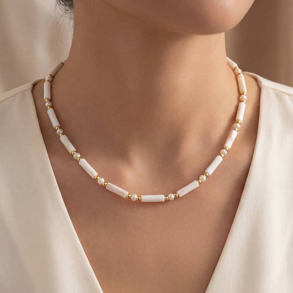 Assorted Tube Beaded Necklace